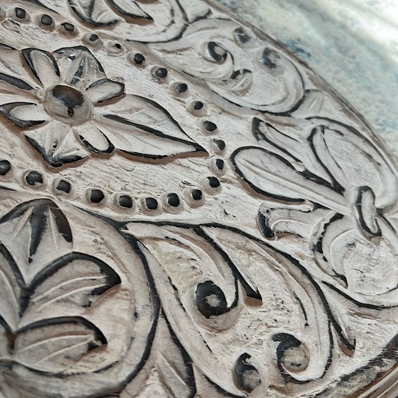 Mandala Carved Wood Accent Wall Art Decor - Picture 3 of 9